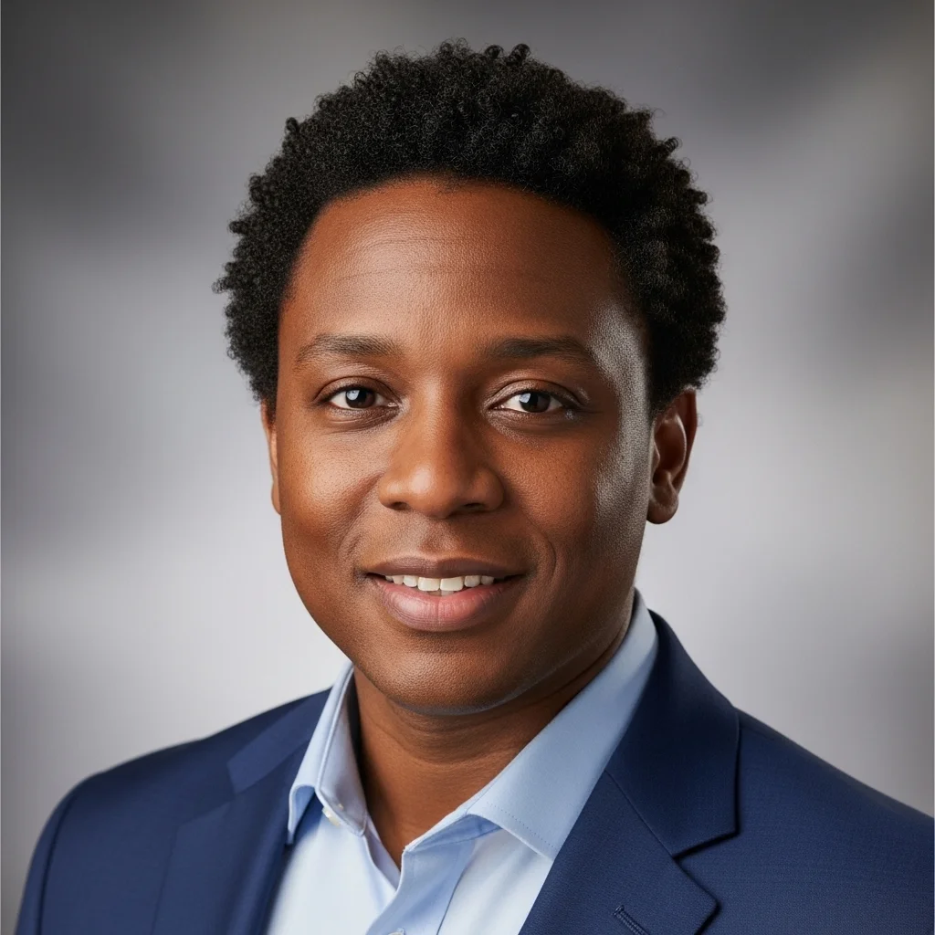 a black person smiling